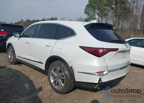 2022 Acura Mdx Standard from USA, damaged, VIN 5J8YD9H31NL000493